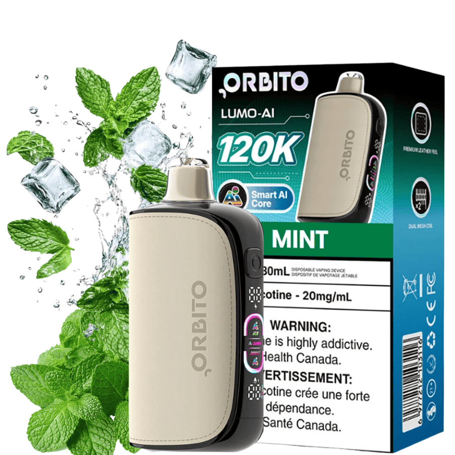 Orbito Lumo-AI 120K Disposable Vape-Mint 120000 / 20mg Winkler Vape SuperStore and Bong Shop Manitoba Canada