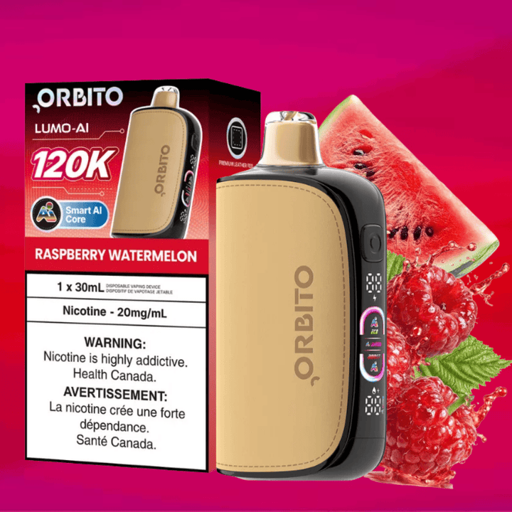 Orbito Lumo-AI 120K Disposable Vape-Raspberry Watermelon 120000 Puffs / 20mg Winkler Vape SuperStore and Bong Shop Manitoba Canada