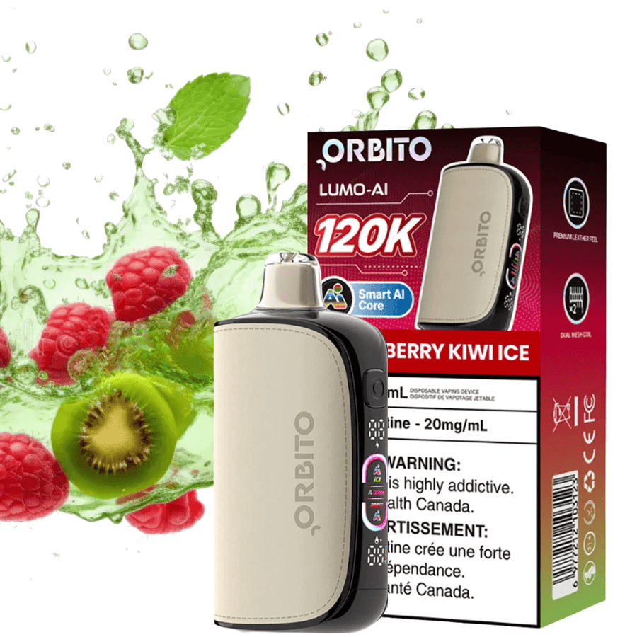 Orbito Lumo-AI 120K Disposable Vape-Strawberry Kiwi Ice 120000 / 20mg Winkler Vape SuperStore and Bong Shop Manitoba Canada