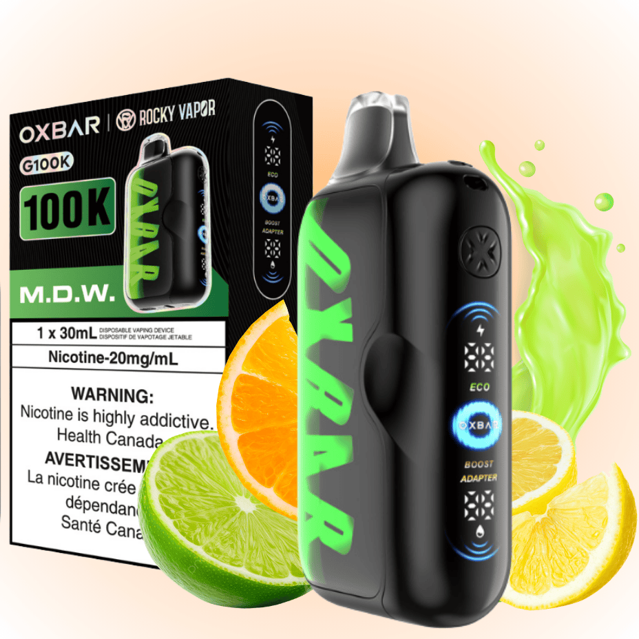 Oxbar G100K Disposable Vape - M.D.W 100K / 20mg Winkler Vape SuperStore and Bong Shop Manitoba Canada