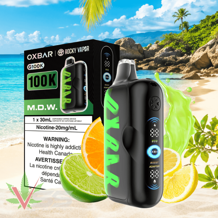 Oxbar G100K Disposable Vape - M.D.W 100K / 20mg Winkler Vape SuperStore and Bong Shop Manitoba Canada