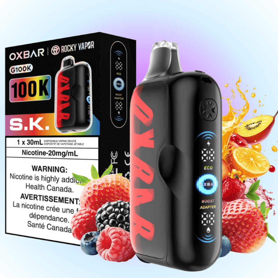Oxbar G100K Disposable Vape - S.K. 100K / 20mg Winkler Vape SuperStore and Bong Shop Manitoba Canada