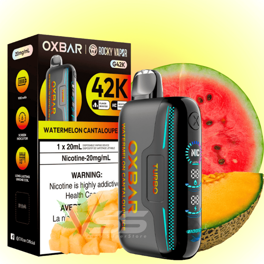 Oxbar G42k Disposable Vape-Watermelon Cantaloupe Ice 20mg / 42000 Winkler Vape SuperStore and Bong Shop Manitoba Canada