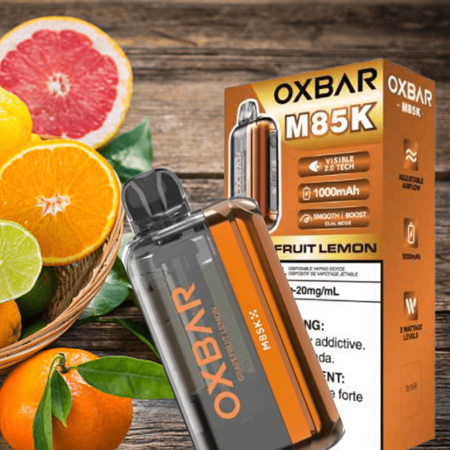 Oxbar M85K Disposable Vape - Grapefruit Lemon 20mg Winkler Vape SuperStore and Bong Shop Manitoba Canada