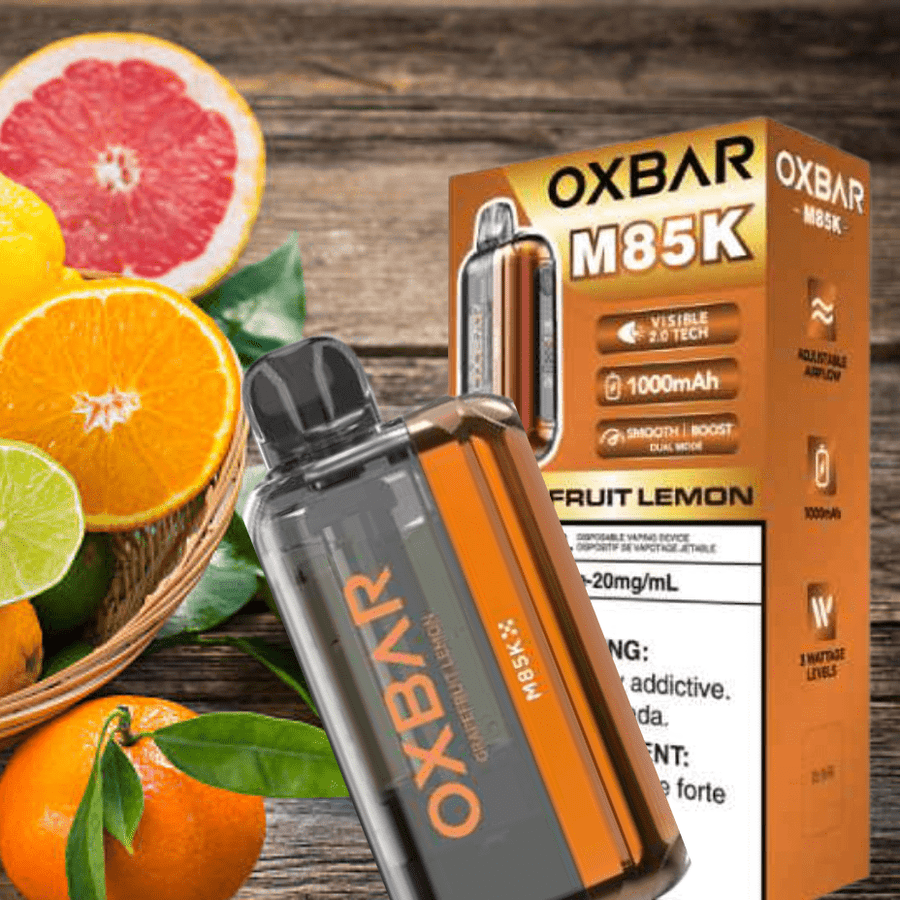Oxbar M85K Disposable Vape - Grapefruit Lemon 20mg Winkler Vape SuperStore and Bong Shop Manitoba Canada