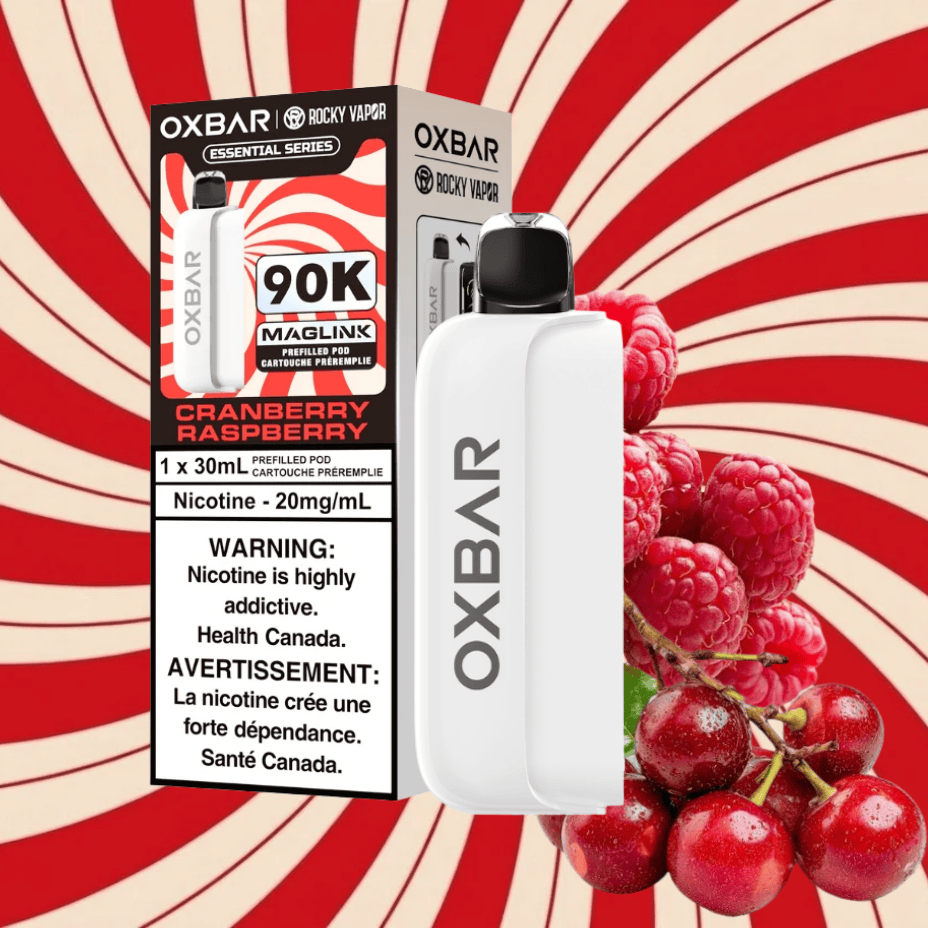 Oxbar Maglink 90K Closed Pods-Cranberry Raspberry 90000 Puffs / 20mg Winkler Vape SuperStore and Bong Shop Manitoba Canada