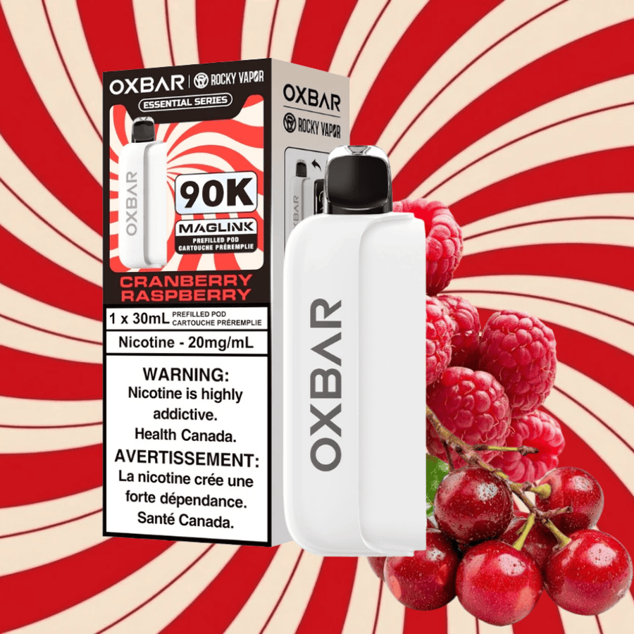 Oxbar Maglink 90K Closed Pods-Cranberry Raspberry 90000 Puffs / 20mg Winkler Vape SuperStore and Bong Shop Manitoba Canada