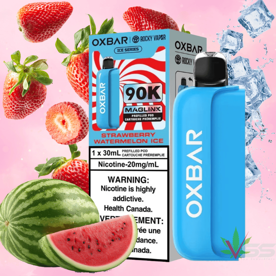 Oxbar Maglink 90K Closed Pods-Strawberry Watermelon Ice 90000 Puffs / 20mg Winkler Vape SuperStore and Bong Shop Manitoba Canada