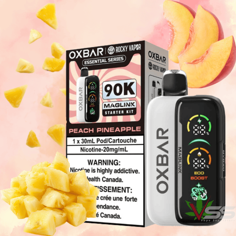Oxbar Maglink 90K Kit-Peach Pineapple 90000 / 20mg Winkler Vape SuperStore and Bong Shop Manitoba Canada