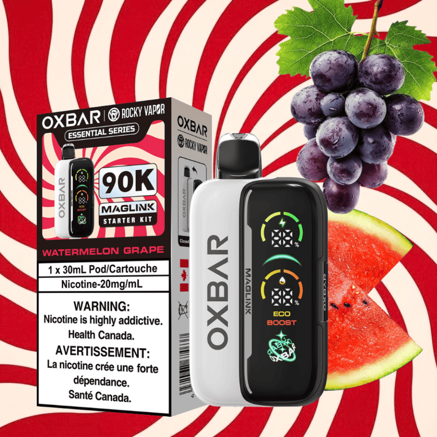 Oxbar Maglink 90K Kit-Watermelon Grape 90000 Puffs / 20mg Winkler Vape SuperStore and Bong Shop Manitoba Canada