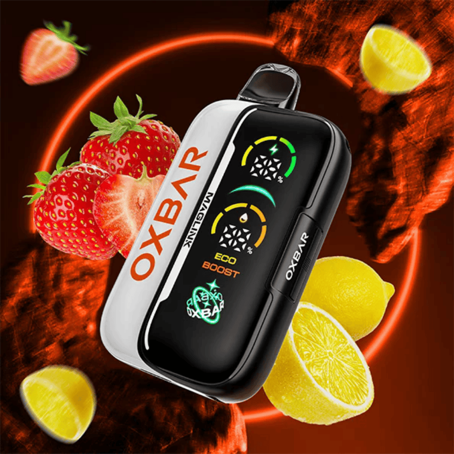 Oxbar Maglink 90K Starter Kit - Strawberry Lemon 90000 Puffs / 20mg Winkler Vape SuperStore and Bong Shop Manitoba Canada