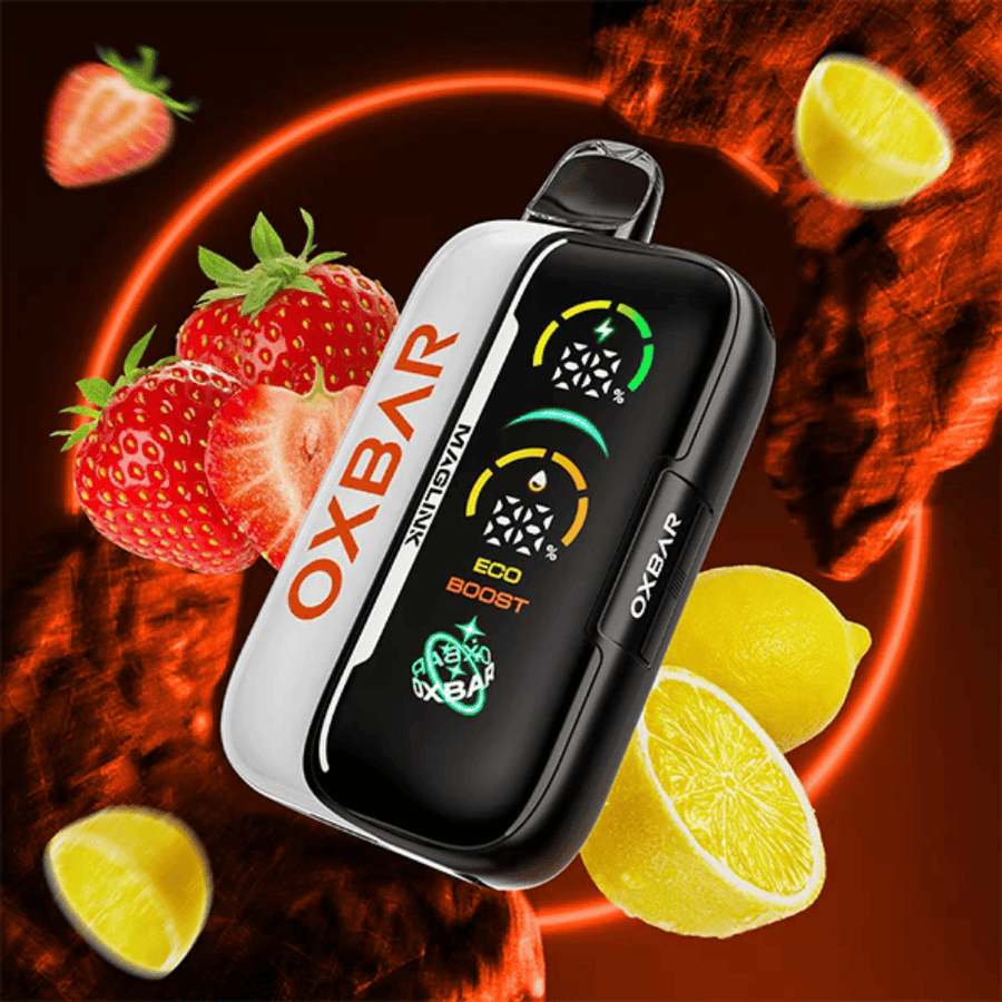 Oxbar Maglink 90K Starter Kit - Strawberry Lemon 90000 Puffs / 20mg Winkler Vape SuperStore and Bong Shop Manitoba Canada