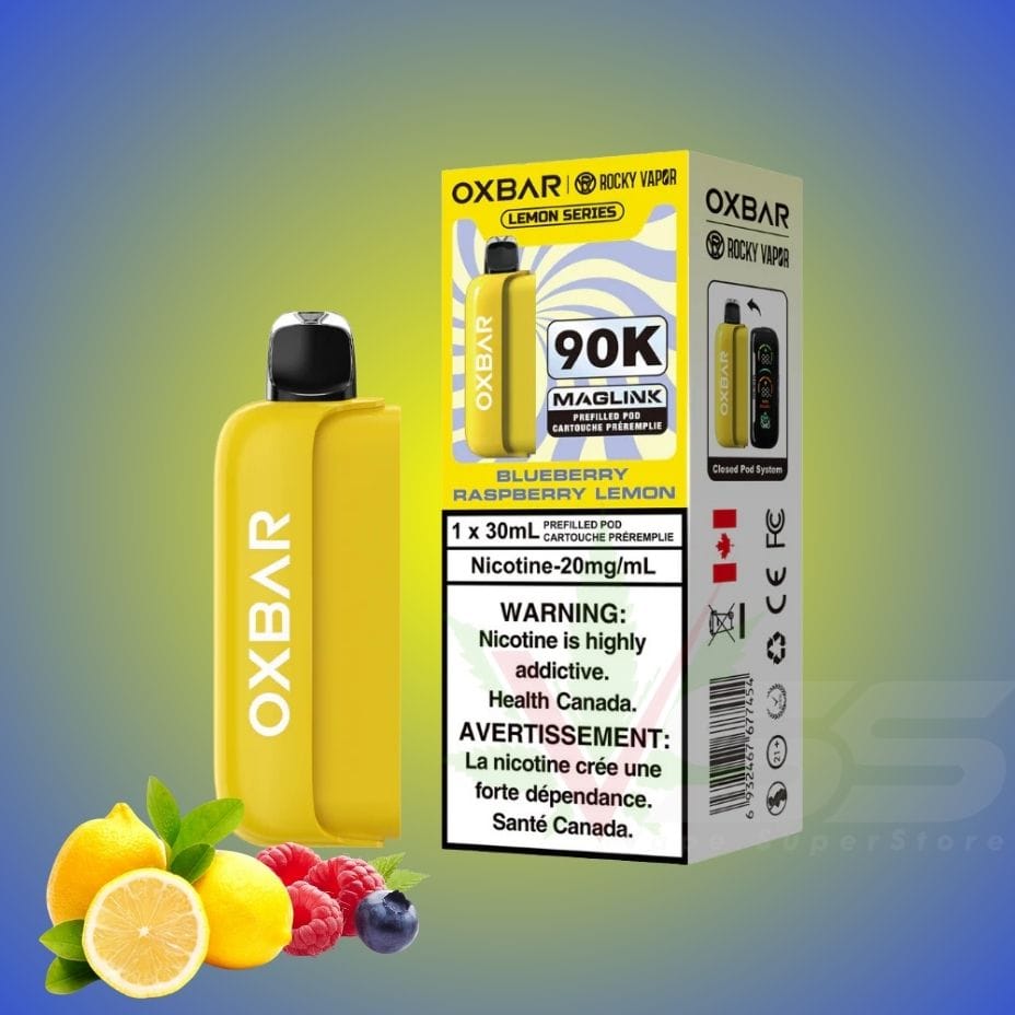 Oxbar Maglink Pod 90K - Blueberry Raspberry Lemon 20mg/mL Winkler Vape SuperStore and Bong Shop Manitoba Canada