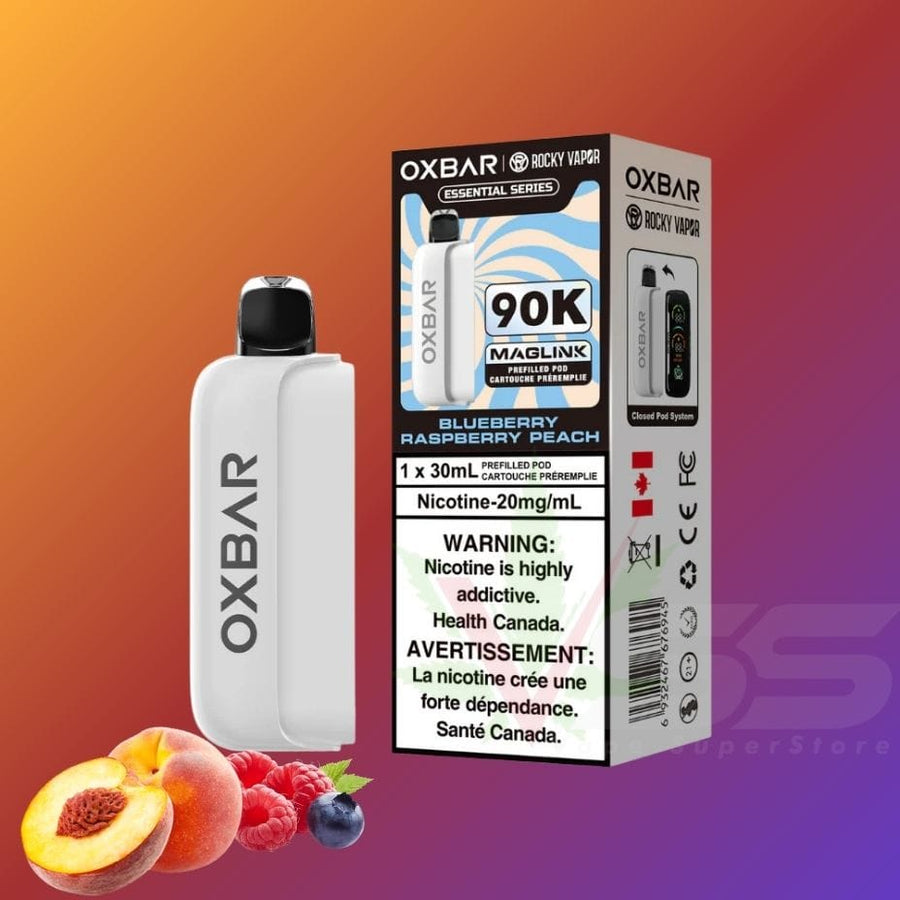Oxbar Maglink Pod 90K - Blueberry Raspberry Peach 20mg/mL Winkler Vape SuperStore and Bong Shop Manitoba Canada
