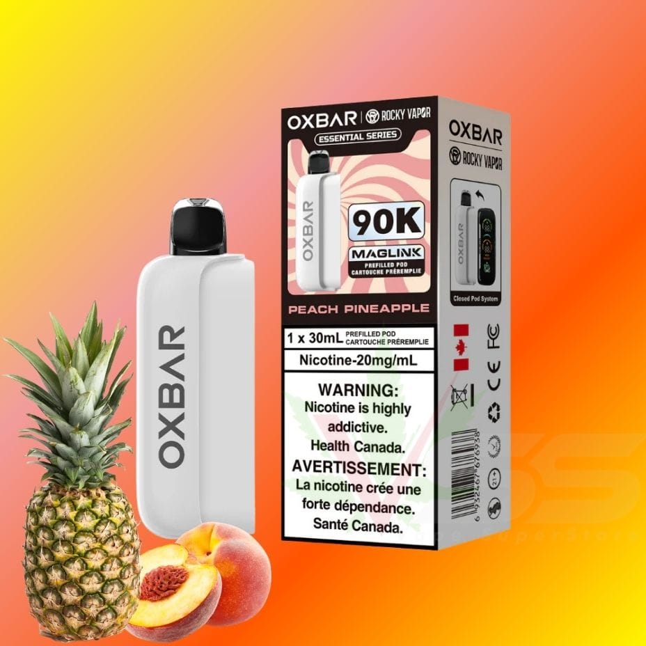 Oxbar Maglink Pod 90K - Peach Pineapple 20mg/mL Winkler Vape SuperStore and Bong Shop Manitoba Canada