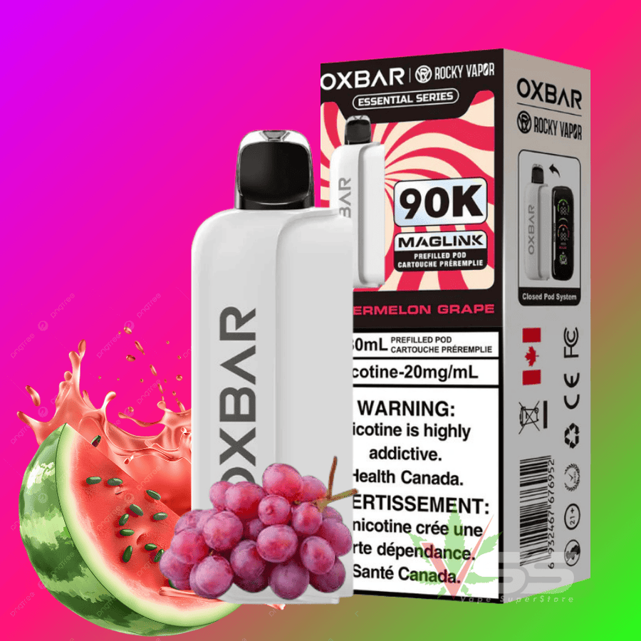 Oxbar Maglink Pod 90K-Watermelon Grape 20mg/mL Winkler Vape SuperStore and Bong Shop Manitoba Canada