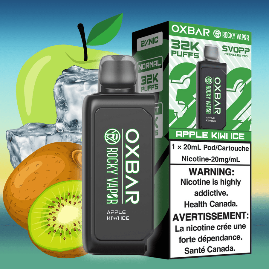 Oxbar SVOPP 32k Pod-Apple Kiwi Ice 32000 Winkler Vape SuperStore and Bong Shop Manitoba Canada