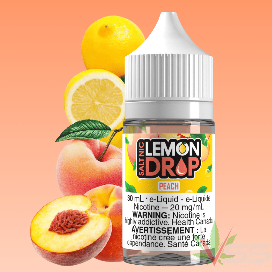 Peach by Lemon Drop Salt Winkler Vape SuperStore and Bong Shop Manitoba Canada