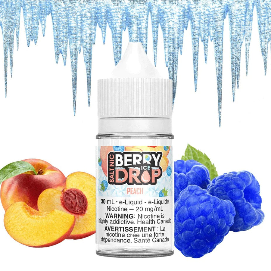 Peach Ice Salt by Berry Drop E-Liquid 12mg / 30ml Winkler Vape SuperStore and Bong Shop Manitoba Canada