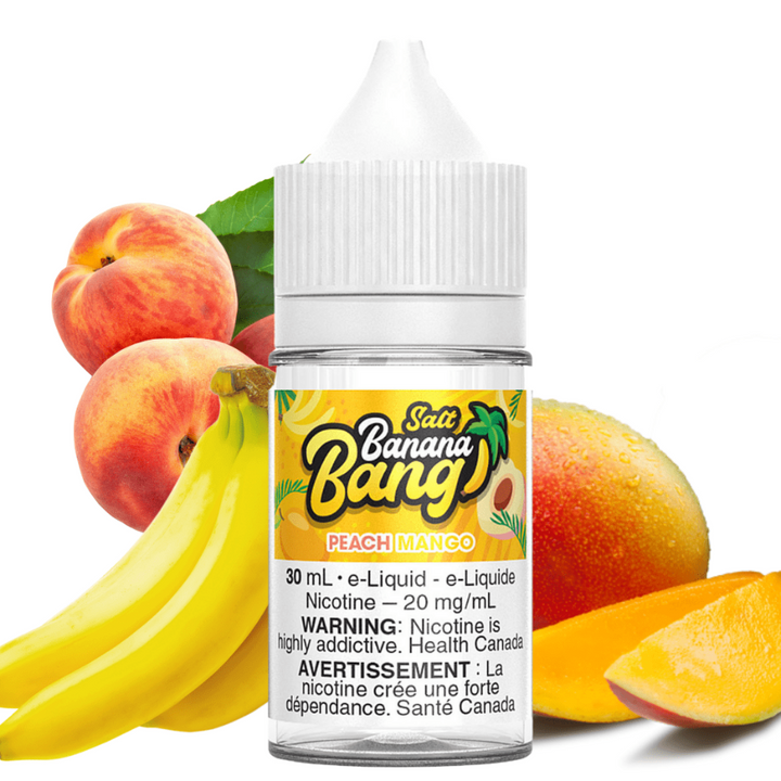 Peach Mango Salt by Banana Bang Salts 12mg Winkler Vape SuperStore and Bong Shop Manitoba Canada