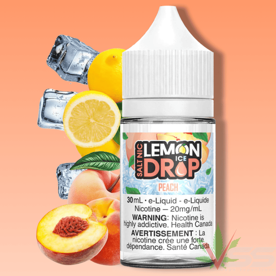 Peach Salt by Lemon Drop Ice E-Liquid Winkler Vape SuperStore and Bong Shop Manitoba Canada