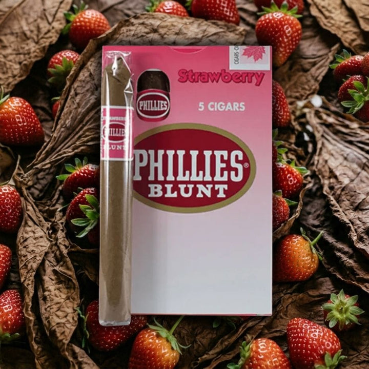 Phillies Blunt Cigars-Strawberry 5/pkg Box of 5 Winkler Vape SuperStore and Bong Shop Manitoba Canada