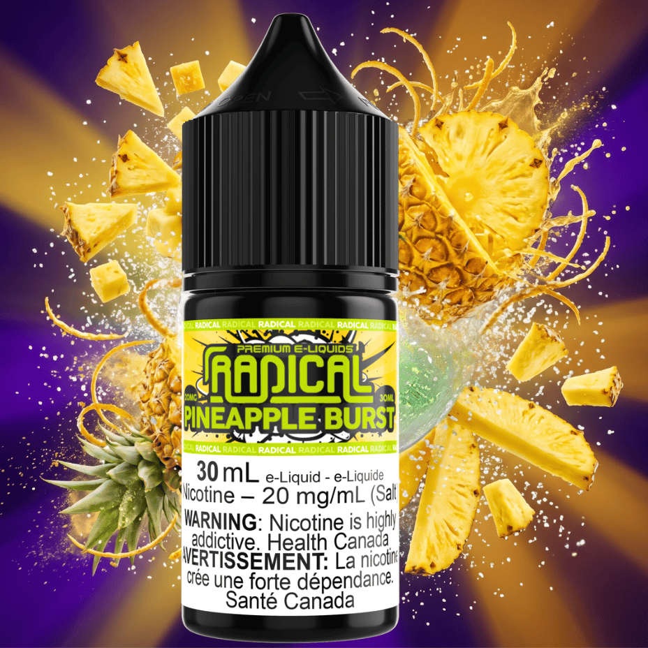Pineapple Burst Salt Nic by Radical E-liquid 30mL / 12mg Winkler Vape SuperStore and Bong Shop Manitoba Canada