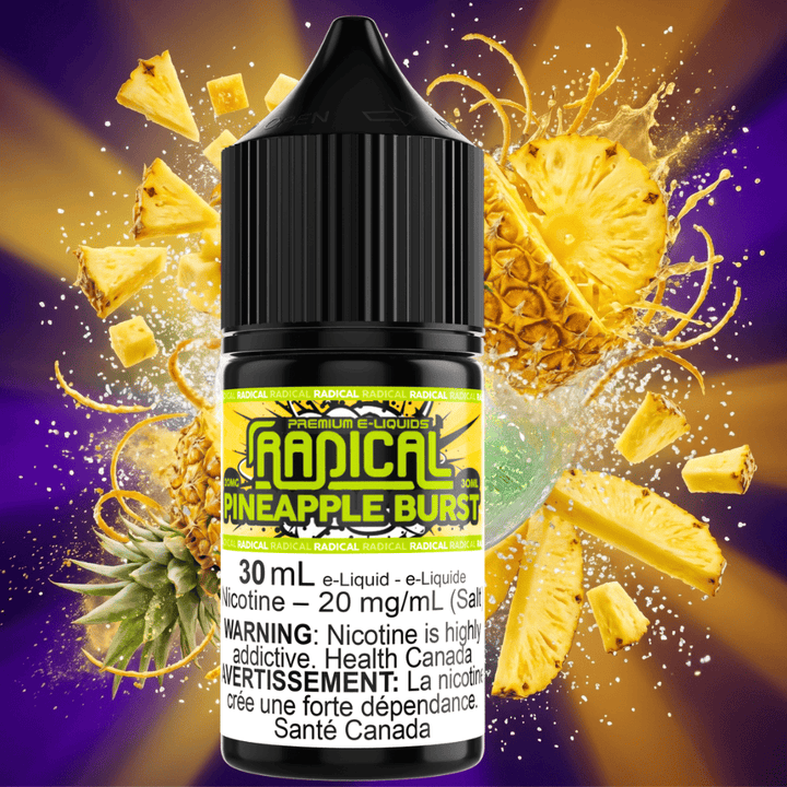 Pineapple Burst Salt Nic by Radical E-liquid 30mL / 12mg Winkler Vape SuperStore and Bong Shop Manitoba Canada