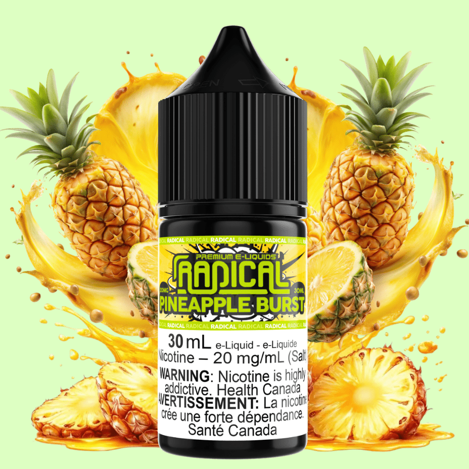 Pineapple Burst Salt Nic by Radical E-liquid Winkler Vape SuperStore and Bong Shop Manitoba Canada