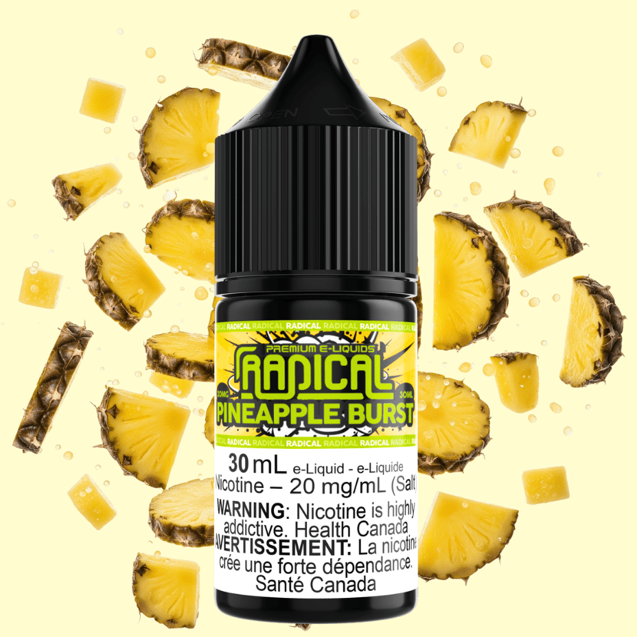 Pineapple Burst Salt Nic by Radical E-liquid Winkler Vape SuperStore and Bong Shop Manitoba Canada