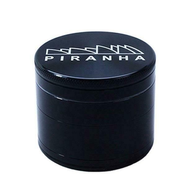 Piranha 420 Accessories Black Piranha 2.5" 4-Piece Grinder Piranha 2.5" 4-Piece Herb Grinder - Winkler Vape SuperStore & Bong Shop 
