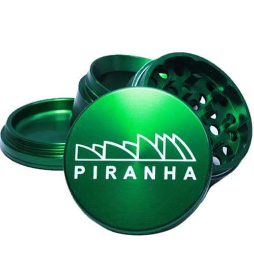 Piranha 420 Accessories Green Piranha 2.5" 4-Piece Grinder Piranha 2.5" 4-Piece Herb Grinder - Winkler Vape SuperStore & Bong Shop 