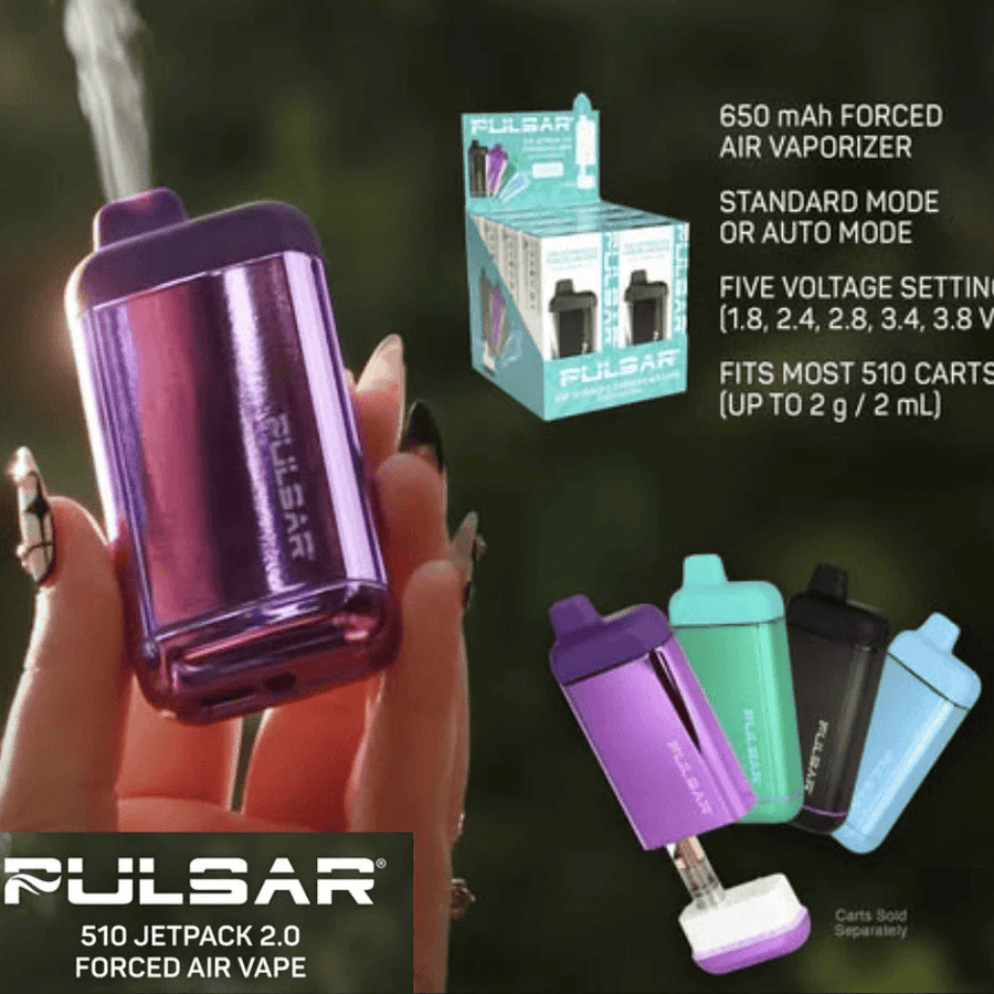 Pulsar DL 510 JetPack 2.0 Forced Air 510 Battery-650mAh Winkler Vape SuperStore and Bong Shop Manitoba Canada
