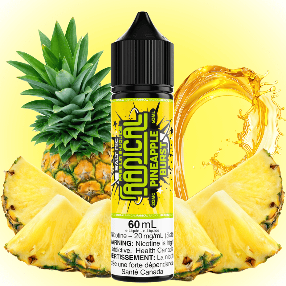 Radical 60ml Salt-Pineapple Burst 60ml / 20mg Winkler Vape SuperStore and Bong Shop Manitoba Canada