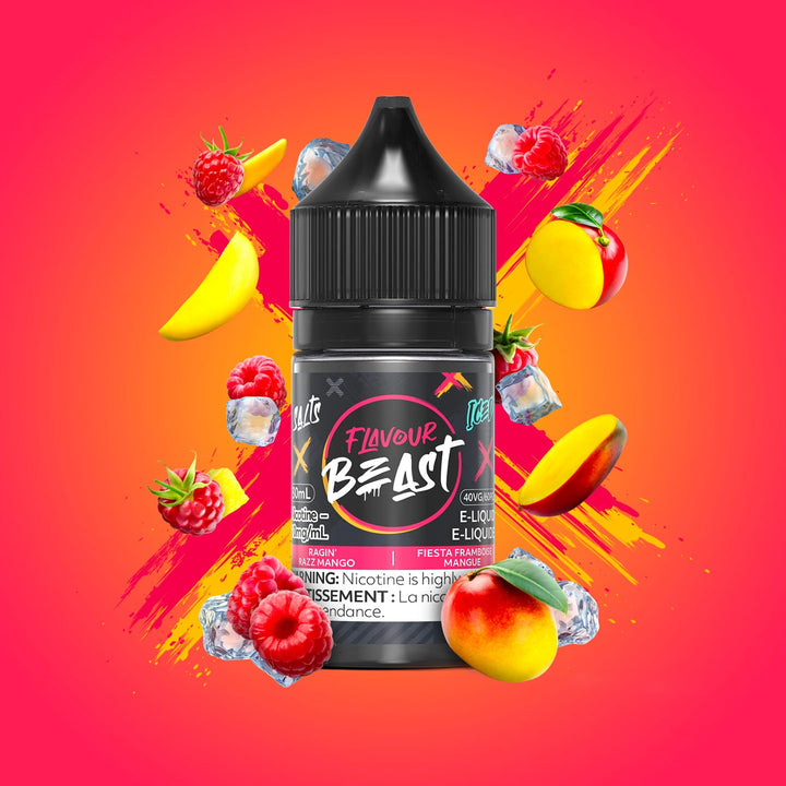Ragin' Razz Mango Iced Salts by Flavour Beast E-Liquid 30ml / 20mg Winkler Vape SuperStore and Bong Shop Manitoba Canada