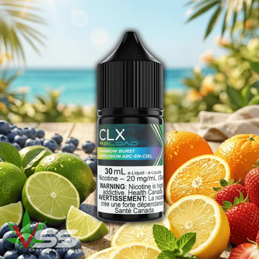 Rainbow Burst Salt by CLX Reload E-Liquid Winkler Vape SuperStore and Bong Shop Manitoba Canada