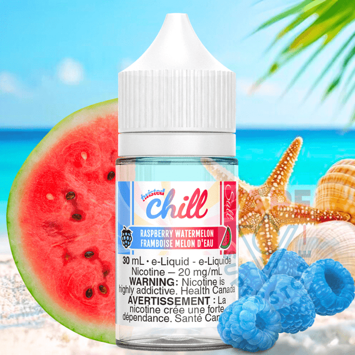 Raspberry Watermelon Salt by Chill Twisted E-liquid Winkler Vape SuperStore and Bong Shop Manitoba Canada