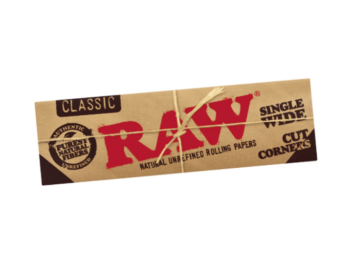 Raw Classic Cut Corners Single Wide Rolling Papers Winkler Vape SuperStore and Bong Shop Manitoba Canada