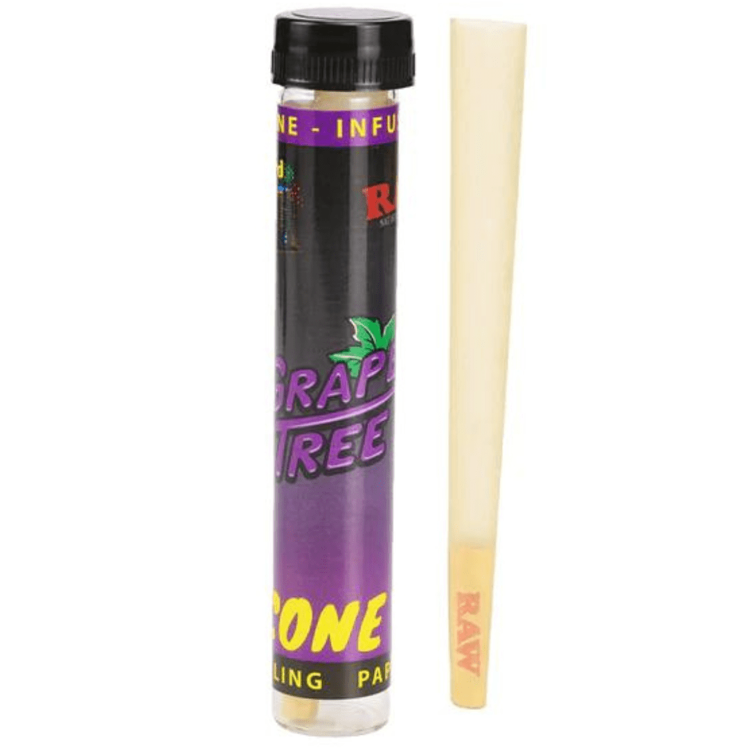 Raw Pre-Rolled Cones RAW x Orchard Beach Terpene Infused King Cones RAW x Orchard Beach Terpene Infused King Cones-Grape Tree-Winkler Vape Superstore and Bong Shop