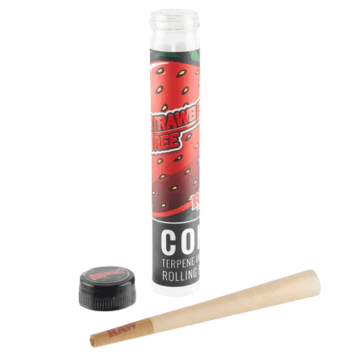 Raw Pre-Rolled Cones King Size / Strawberry Tree RAW x Orchard Beach Terpene Infused King Cones RAW x Orchard Beach Terpene Infused King Cones-Winkler Vape Superstore