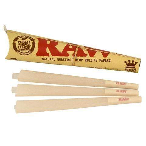 Raw 420 Accessories Raw Pre-Rolled Cones Kingsize-3pkg Raw King Pre-Rolled Cone 3pk - Winkler Vape & 420 SuperStore, Manitoba, Canada