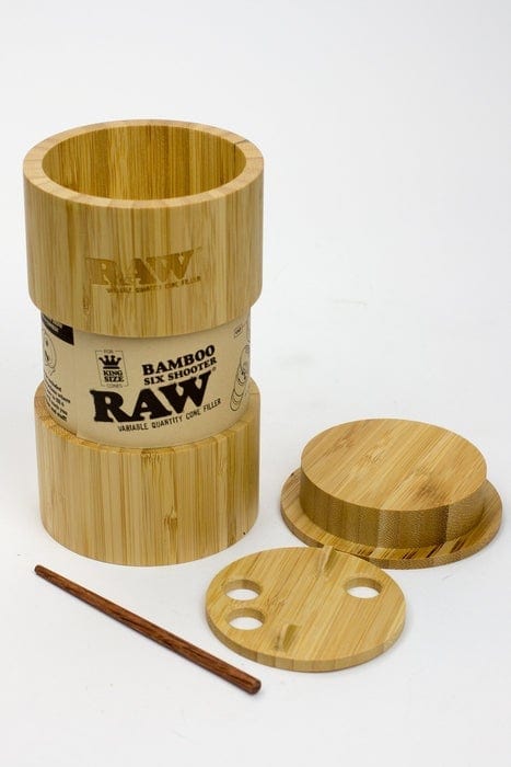 Raw 420 Accessories RAW Bamboo Six Shooter RAW Bamboo Six Shooter-Winkler Vape SuperStore Manitoba, Canada