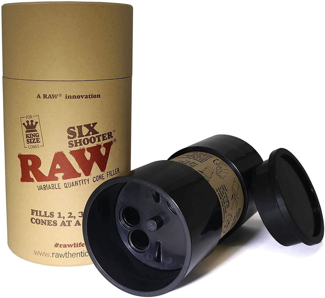 Raw 420 Accessories Raw Six Shooter Cone Filler-King Size RAW Kingsize Six Shooter Cone Filler - Winkler Vape  & 420 SuperStore, Manitoba, Canada