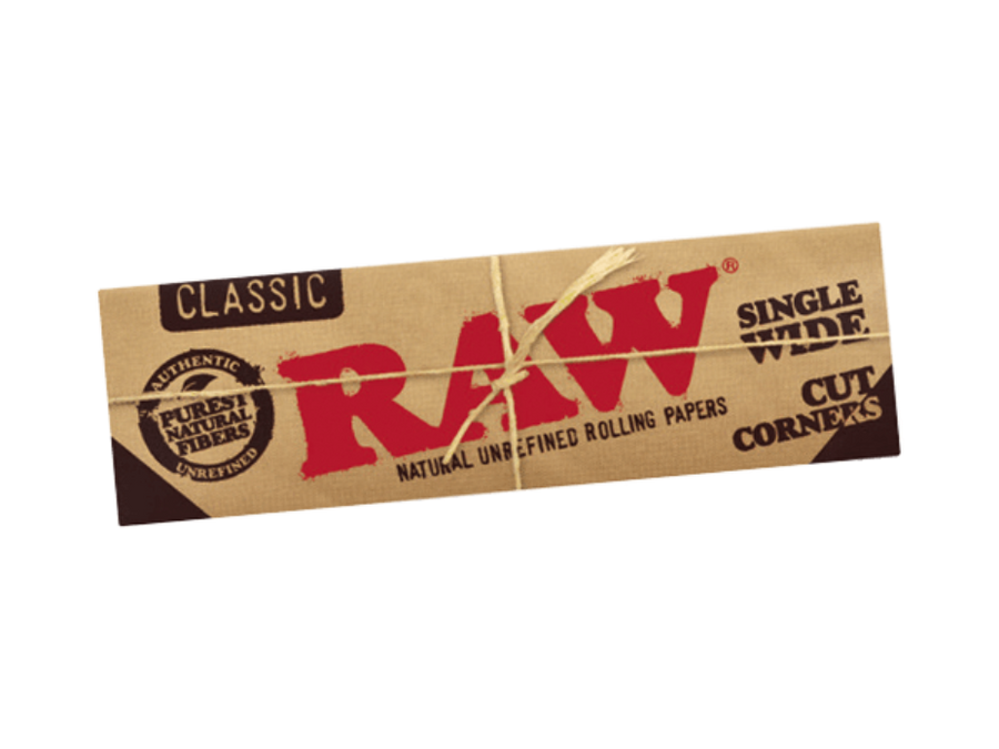 Raw 420 Accessories Raw Classic Cut Corners Single Wide Rolling Papers Raw Classic Cut Corners Single Wide Rolling Papers-Winkler Vape SuperStore & Bong Shop MB, Canada