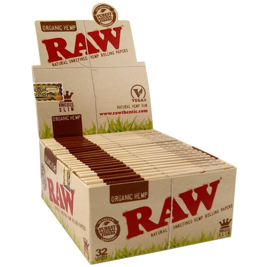 Raw 420 Accessories Raw Organic Hemp King Size Slim Rolling Papers Raw Organic Hemp King Size Slim Rolling Papers-Winkler Vape SuperStore