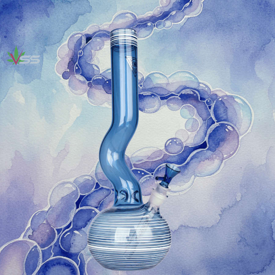 Red Eye Glass Kick Back Bubble Base-16" 16" Height Winkler Vape SuperStore and Bong Shop Manitoba Canada