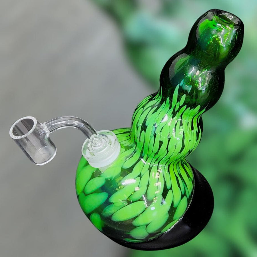 Retro Glass Wanderer Rig-8" 8" Tall Winkler Vape SuperStore and Bong Shop Manitoba Canada