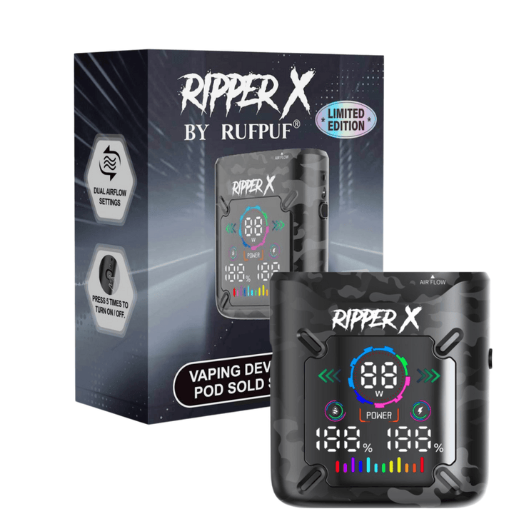 Ripper X Ultra Battery-1000mAh Black Camo Winkler Vape SuperStore and Bong Shop Manitoba Canada