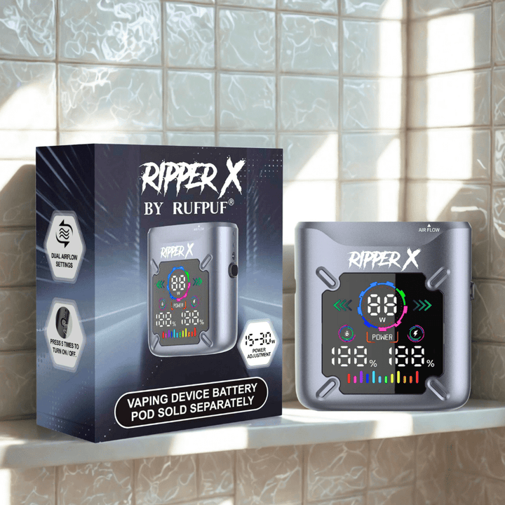 Ripper X Ultra Battery-1000mAh Metallic Gray Winkler Vape SuperStore and Bong Shop Manitoba Canada