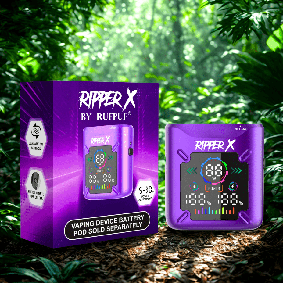 Ripper X Ultra Battery-1000mAh Metallic Purple Winkler Vape SuperStore and Bong Shop Manitoba Canada